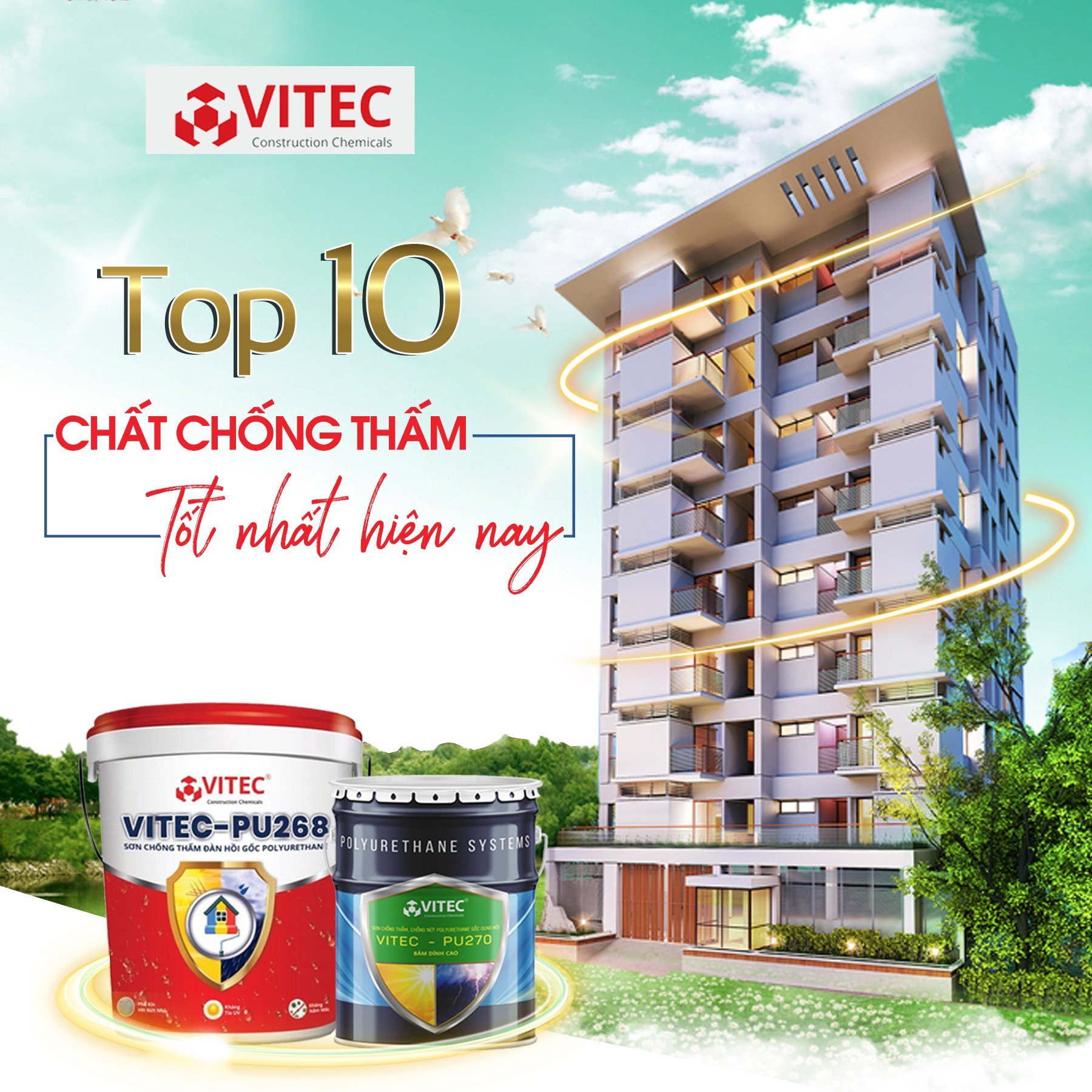 sơn chống thấm VITEC, tuyển đại lý sơn VITEC