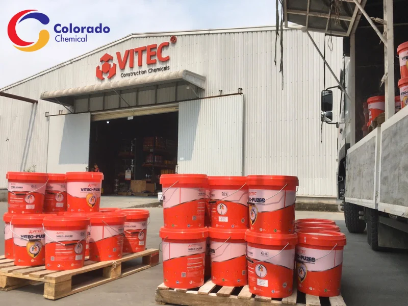 sửa chữa mái thấm dột bằng Vitec PU 268
