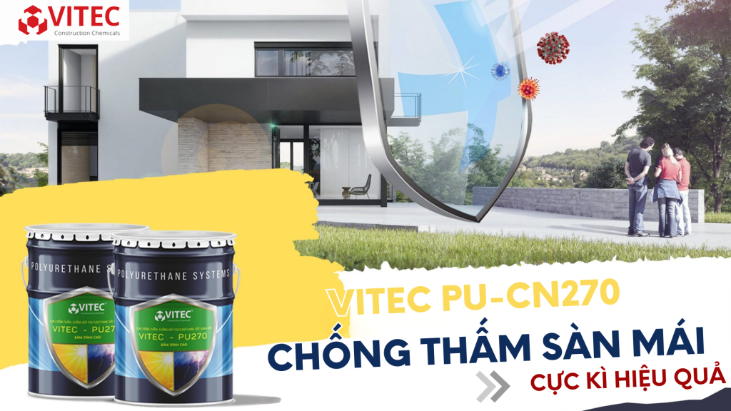 Chống thấm cho mái nhà với sơn chống thấm đạt tiêu chuẩn châu Âu