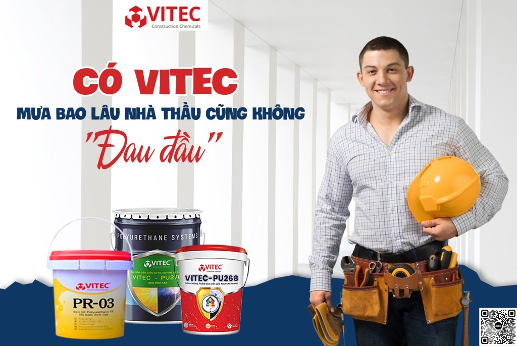 Có sơn chống thấm VITEC – Mưa bao lâu nhà thầu cũng không “đau đầu”