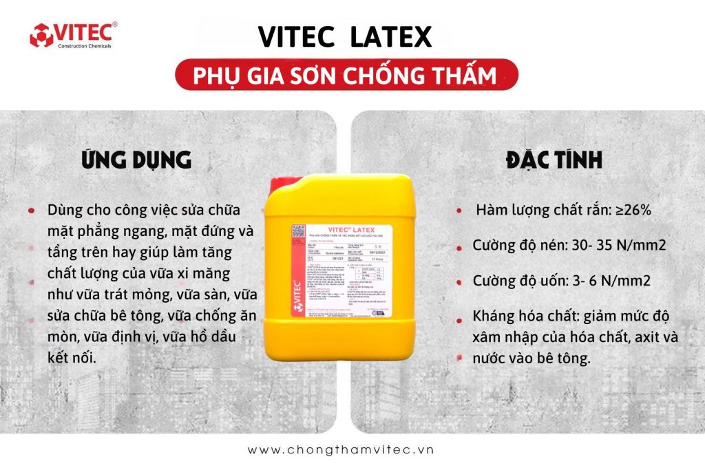 Sức Mạnh Chống Thấm VITEC LATEX – Lựa Chọn Hàng Đầu Cho Công Trình Hiện Đại