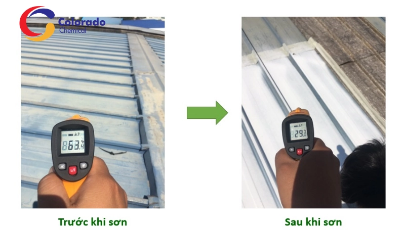 Phản xạ nhiệt, giảm nóng mái tôn hiệu quả