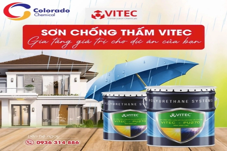 Mua Sơn Chống Thấm Vitec PU Tại Hà Nội Chất Lượng, Bền Bỉ Cho Tường Ngoài Trời 