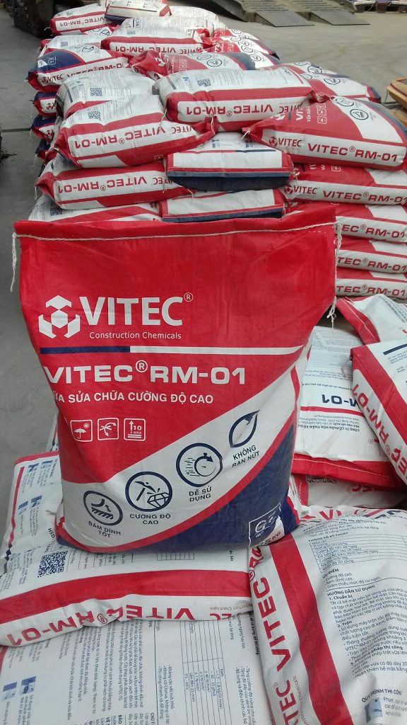 VITEC RM-01: Giải Pháp Vữa Sửa Chữa Cường Độ Cao Đáng Tin Cậy Cho Mọi Công Trình