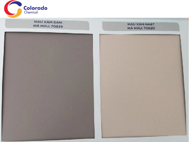 Nhóm màu sơn chống thấm mặc định của gốc xi măng