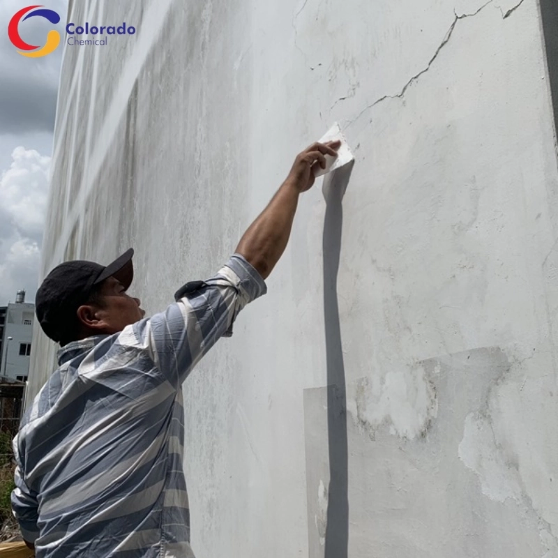 Quy trình thi công Vitec PU 268 cho tường nứt chuyên nghiệp