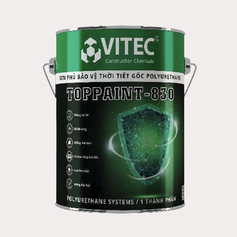 VITEC TOPPAINT-830 – Sơn phủ Bảo Vệ Bền Thời Tiết Đáng Tin Cậy