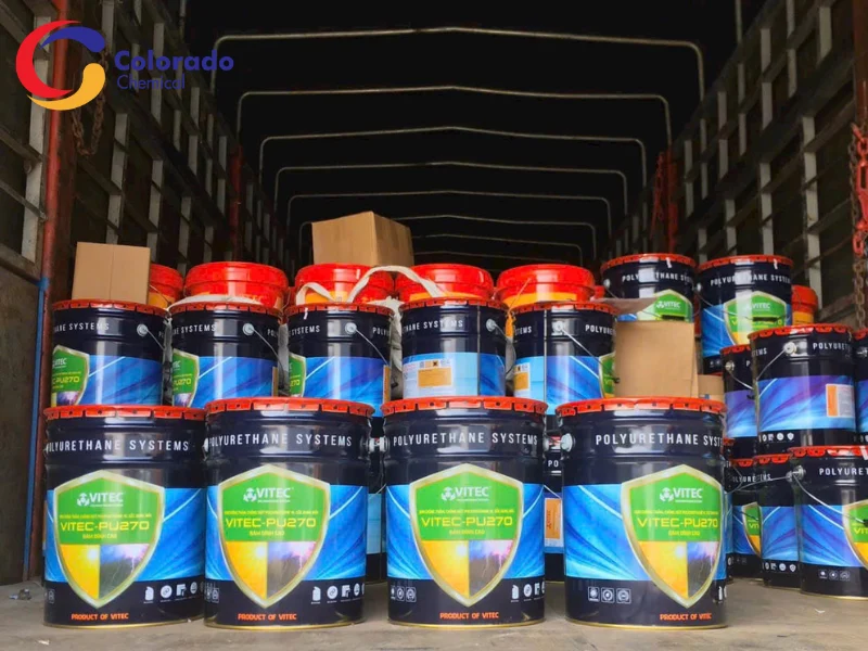 Chống Thấm Sàn Mái Bằng Vitec PU 270: Hướng Dẫn Thi Công Chuyên Nghiệp