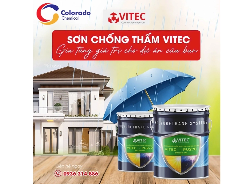 Colorado Chemical – địa chỉ cung cấp sơn Vitec PU chống thấm chất lượng cao tại Hà Nội.