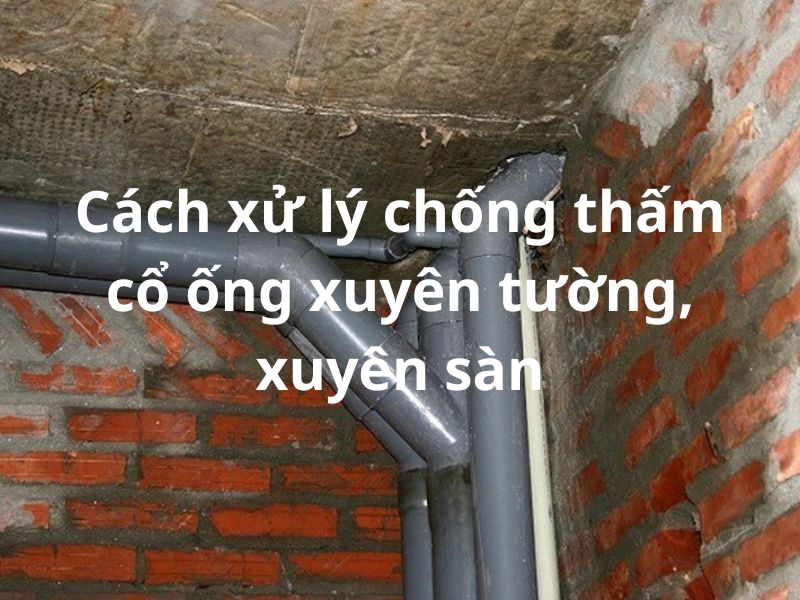 Cách xử lý chống thấm cổ ống xuyên tường, xuyên sàn hiệu quả nhất